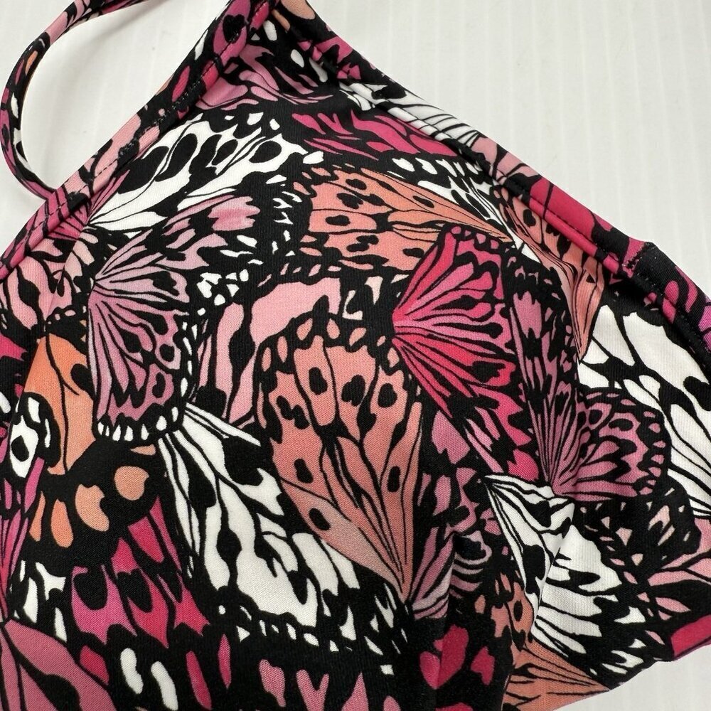 L Space Bikini top Helena-Jay tropical purple orange womens small pool vacation - Picture 4 of 9